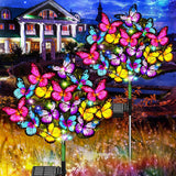 Christmas Gift for Her – Waterproof Solar Fiber Optic Tree Lights 3 Pack for Front Porch and Garden