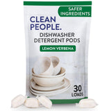 The Clean People Dishwasher Pods – Infant-Safe Dishwashing Solution for Toddler Kitchens, Dye-Free Formula
