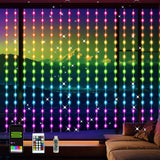 LuminVue Smart Curtain Lights – Focus Ritual Home Office Backdrop, Timer Scheduling App Controlled RGB