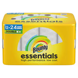 Bounty Essentials Select-A-Size Paper Towels – Simple 2-Ply Cleanup for Neutral Home Spaces, 2 Triple Rolls
