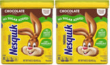 Nesquik Sugar Free Chocolate Milk Mix for Children, Easy School Morning Breakfast Drink