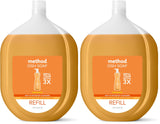 Method Gel Dish Soap Refill – Clementine Citrus Refill Tub for Clutter-Free, Intentional Kitchens, 54 Fl Oz