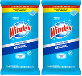 Windex Glass Wipes – Single-Use Flat Pack That Replaces Spray Bottles and Paper Towel Clutter