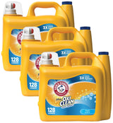 ARM & HAMMER Plus OxiClean Laundry Detergent – Heavy-Duty Stain Remover for Mudroom, Garage, and Outdoor Workwear, 122 Loads, Fresh Scent