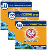 ARM & HAMMER Powder Laundry Detergent, Fragrance Free, 9.56 lb, 155 Loads – Family-Safe Laundry for Kids Clothes and Nursery Bedding