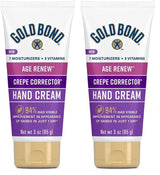 Gold Bond Age Renew Crepe Corrector Hand Cream – Nightly Bedtime Hand Care Ritual for Aging Skin