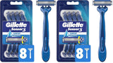 Gillette Sensor3 Comfort Disposable Razors – Camp and Weekend Trip Toiletry Kit for Active Travelers
