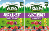 Black Forest Juicy Burst Better-for-You Fruit Snacks – No Artificial Dyes Gummy Pouches, 40 Count