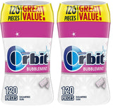 Orbit Bubblemint Sugar-Free Chewing Gum – Bulk Office Supply for Daily Desk Use, Resealable 120 ct Bottle