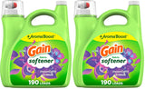Gain Moonlight Breeze Fabric Softener, 140 fl oz 190 Loads – Family-Safe Laundry Softener for Kids Bedroom and Nursery