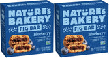 Nature's Bakery Blueberry Fig Bars - Clean Label Whole-Fruit Snack for Mindful Eating, Twin Pack