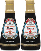 Kikkoman Smooth Aromatic Soy Sauce – Imported Artisan Bottling for Elegant Home Dining