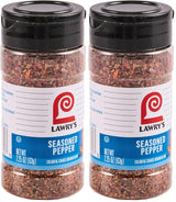 Lawry's Seasoned Pepper 2.25 oz – Backyard Grilling Spice Blend for Steaks, Burgers, and Smoked Meats