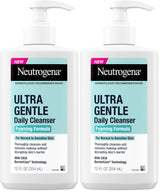 Neutrogena Ultra Gentle Foaming Cleanser – Simple Fragrance-Free Daily Face Wash for Clean Routines, 12 fl. oz