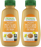 Primal Kitchen Spicy Brown Mustard – Pantry Staple for Clean-Eating Wellness Routines, Sandwich Spread and Dip
