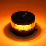 Magnetic Wireless Beacon Light, Flameless USB-C LED Strobe for Tractor and Forklift Operators, Roadside Safety Flasher IP67