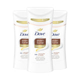Dove Even Tone Antiperspirant Stick – Thoughtful Self-Care Gift Set for Mom, Niacinamide Vanilla 2.6 oz Pack of 3