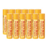 Burt's Bees Beeswax Lip Balm 12-Pack – Clean Beauty Daily Lip Care Ritual for Bathroom Vanity and Purse