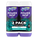 Swiffer PowerMop Floor Cleaning Solution with Unstopables Fresh Scent – Wind-Down Mop Ritual for Bathroom and Bedroom Hallway, Refill Bottles, 25.3 fl oz, 2 Pack