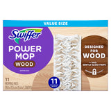 Swiffer PowerMop Wood Mop Pad Refills – Wood-Safe Formula for Homes with Kids and Pets