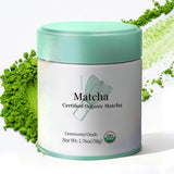 MatchAdmire First Harvest Matcha in Minimalist Tin for Clean Counter Storage and Intentional Brewing
