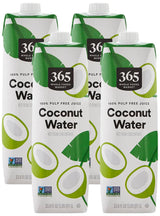 365 by Whole Foods Market, Organic Coconut Water, Single-Serve Hydration for Camping and Road Trips, 33.8 Fl Oz