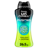 Downy Unstopables Fusions Scent Duos Laundry Scent Booster – Twilight Jasmine Beads for Wind-Down Routine and Bath Time Fresh Linens