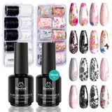 Beetles 15ml Nail Foil Glue Gel – Self-Care Manicure Ritual for At-Home Pampering, Soak-Off Transfer Gel with Brush Applicator