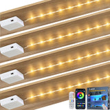 LuminGlow Battery LED Strip Lights – Thoughtful Housewarming Gift for Her, Cordless Shelf and Closet Lighting