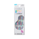 KISS colorFX by imPRESS Before Hours Black Press-On Nails, Clean Short Oval Shape for Simple Routines