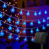 Brightown Solar Snowflake String Lights 3000K – Single Warm Tone, No Fuss Lighting for Intentional Living Spaces