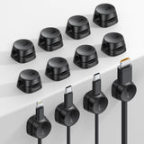 Lamicall Cable Holder Clips – Minimalist Desk Cable Organizer for Clutter-Free Apartments, Clear Adhesive