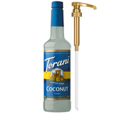 Torani Coconut Flavored Sugar Free Syrup – Keto Friendly Syrup for Study and Workstation Beverage Stations, 25.4 Fl Oz