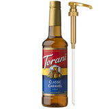 Torani Caramel Flavoring Syrup with Pump – Cozy Housewarming Present for Coffee Lovers, 25.4 fl oz