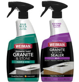Weiman Disinfectant Granite Daily Clean & Shine – Family-Safe Countertop Disinfectant for Kitchens with Kids and Pets