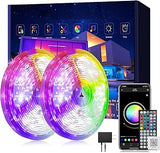 LuminaGlow Smart Light Strip – Color Changing Living Room Accent Lighting, Music Sync, 50ft to 200ft