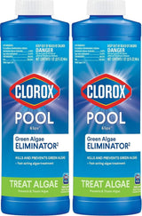Clorox Pool&Spa Algaecide 1 Quart – Family-Safe Pool Algae Treatment for Kid and Pet Backyards