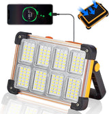 LUMENHUB Portable LED Floodlight – Construction Site & Garage Task Light, USB Rechargeable