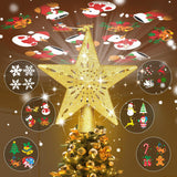 HOLIDAY MAGIC Christmas Tree Topper Light – Portable Holiday Decor for Patio Gatherings and Outdoor Dining