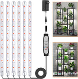 Roleadro 2-Bar 6000K Plant Grow Strip – Cubicle & Study Nook Lighting for Year-Round Desk Greenery