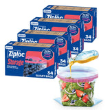 Ziploc Quart Stand-Up Freezer Bags – Child-Safe Reusable Storage for Family Lunch Prep
