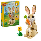 LEGO Creator 3 in 1 Cute Bunny Set – Mindful Solo Building Activity for Focus Breaks and Quiet Afternoon Sessions