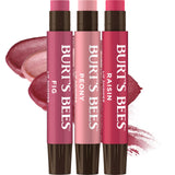 Burt's Bees Tinted Lip Shimmer 3-Pack – Travel-Friendly Lip Care for Carry-On and Weekend Getaways