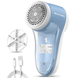 BEAUTURAL Fabric Shaver – Fast Outfit Prep Before Video Calls, Rechargeable Lint Remover with 6-Leaf Blades