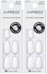 KISS imPRESS No Glue Press On Nails – Simple One Step Manicure for Effortless Everyday Glam