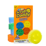 Scrub Daddy Colors Non-Toxic Kitchen Sponges – Food-Safe Polymer Foam for Family Homes