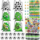 Soccer Party Favors Kit – 110 Pieces with Safe Mini Balls & Drawstring Bags for Kids' Birthday Parties