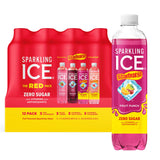 Sparkling Ice STARBURST Sparkling Water – Vitamin-Enhanced Wellness Drink for Post-Workout Recovery and Self-Care Routines, 17 fl oz Bottles