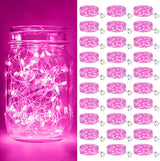 btfarm 30 Pack Fairy Lights Battery Operated – Barely-There Silver Wire String Lights for Minimalist Home Styling, Warm White