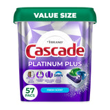 Cascade Platinum Plus Dishwasher Pods for Post-Entertaining Cleanup, Spotless Glassware After Dinner Parties